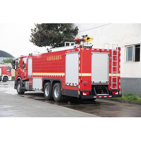 Quality 16T SCANIA Heavy Duty Fire Engine with Double Cabin and Water Pump for sale