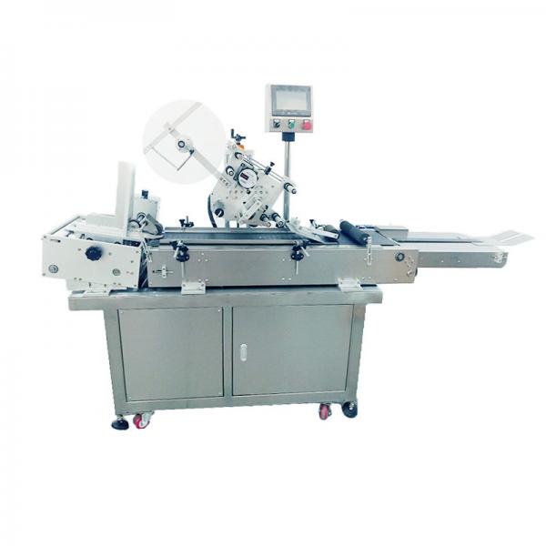 Quality OPP Leno Poly Stand Up Pouch Label Applicator Machine for Cardboard Surface 220pcs/min for sale