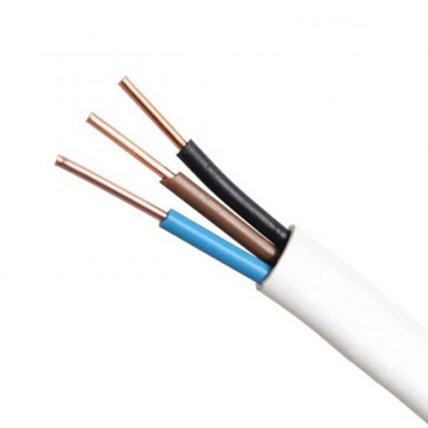 Quality 2.5 Sqmm 3 Core Flat Wire Electrical Cable Oxygen Free Copper for sale