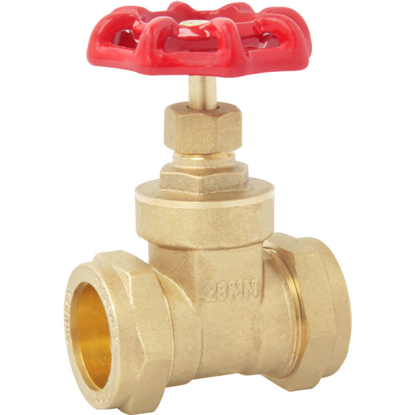 Quality 15mm 22mm Compression Gate Valve For Gas Line for sale