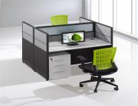 China Customized Call Center Office Furniture Partitions / 4 Person Workstation Desk factory