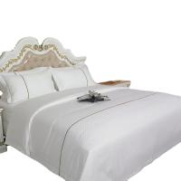 China Hotel Bed Sheet Set in 100% Cotton with 300tc Thread Count and GOOSE DOWN Filling factory