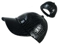 China Blank Logo Suede Black Leather Baseball Cap , Cotton Poly Sweatband Baseball Caps For Men factory