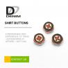 China Novelty Dress Shirt Cuff Buttons Orange / Creamy White Color With Popular Design factory