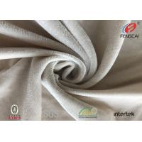 China Short Piles Lycra Spandex Velvet Fabric , Elastic Brushed Tricot Fabric factory