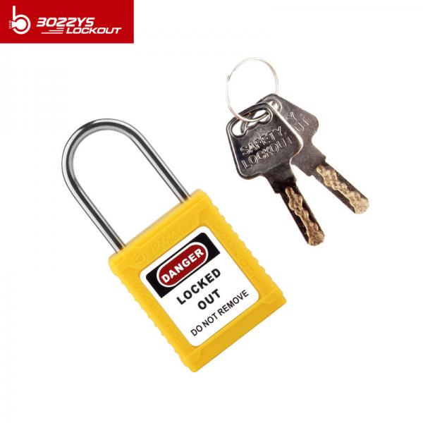 Quality Durable Safety Lockout Padlocks Stainless Steel Shackle Nylon Body With Master for sale
