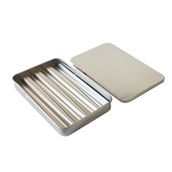 Quality Reusable Child Resistant Tins Preroll Cigarette Metal Case Slide Tin Box for sale