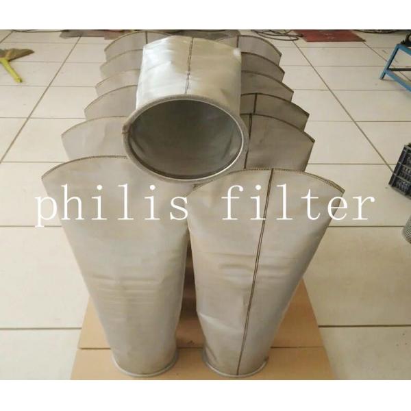 Quality 316L 314 Stainless Steel Filter Bags Vertical Lifting for Water Treatment for sale
