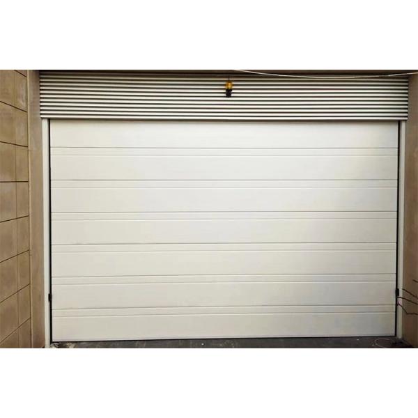 Quality Exterior Interior Insulated Roll up Industrial Security Doors Grey White Panel for sale