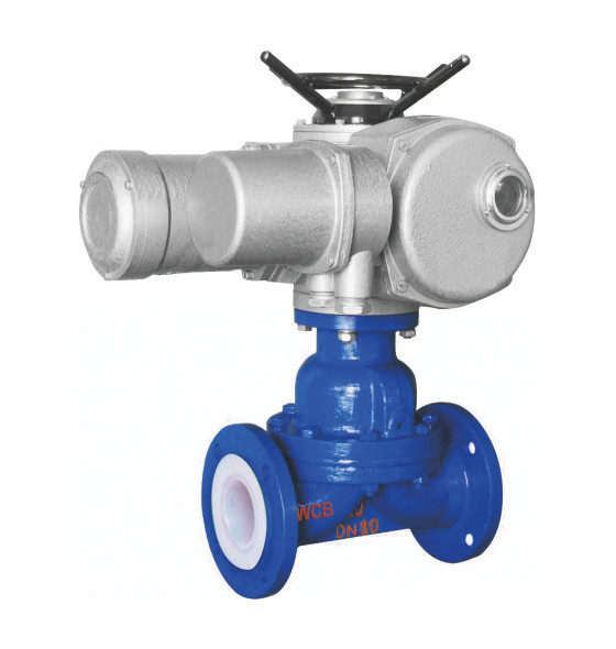 Quality WCB PFA Lined Diaphragm Valve , DN15 Pneumatic Operated Diaphragm Valve for sale