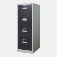 China Steel Vertical Metal Filing Cabinet 4 Drawers For Hanging Suspension Folder factory