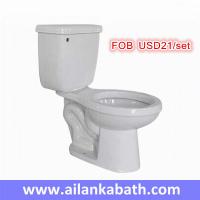 China hot sales promotion cheaper price 2 piece toilet S-trap 300mm roughing-in bathroom siphonic toilet factory