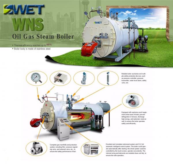 2t/h Gas Fired Industrial Steam Boiler for Industrial Production