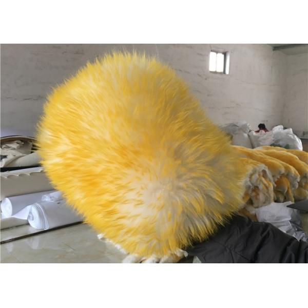 Quality Reusable Double sided Car Washing Mitt Glove Yellow Color With 100% Pure Wool for sale