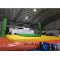 China Spain Commercial Grade PVC Inflatable Beach Volleyball Bossaball Court For Bench factory