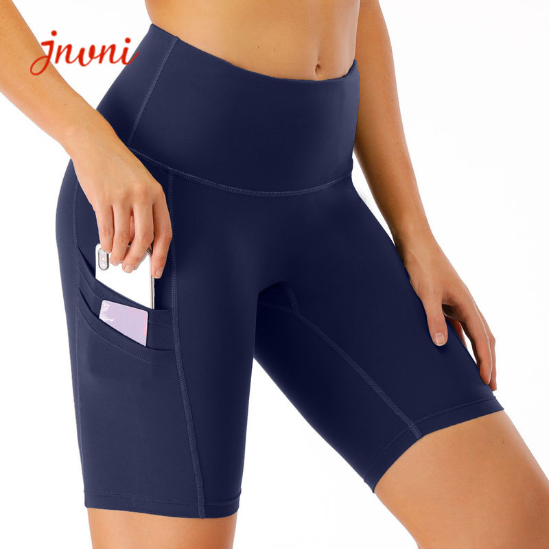 China Women Bike Cycling Shorts With 3 Side Phone Pocket Running Training Shorts for sale