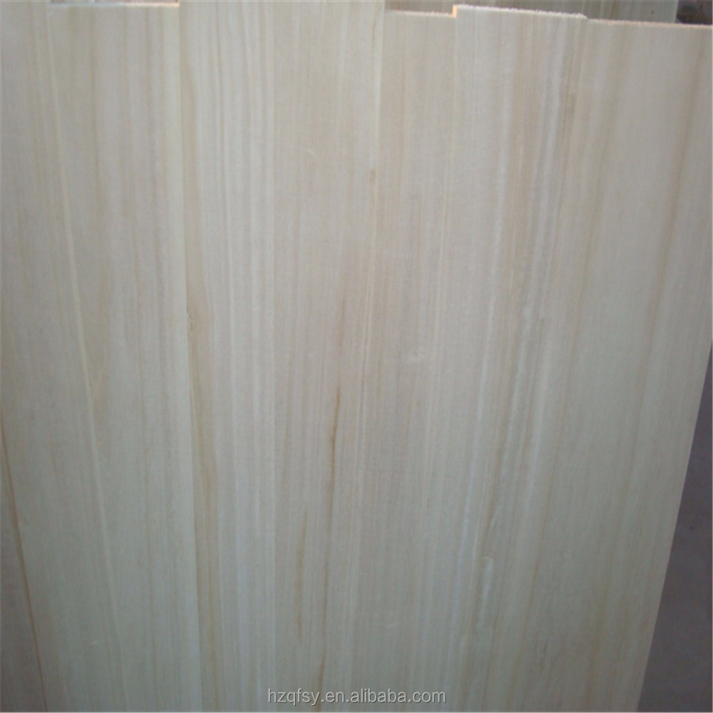 China BB Grade Solid Wood Board Paulownia Finger Jointed Timber Panel with Smooth Surface factory