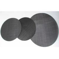 China Industry Filtration Wire Mesh Filter Disc , Metal Mesh Screen 0.50x0.32mm factory
