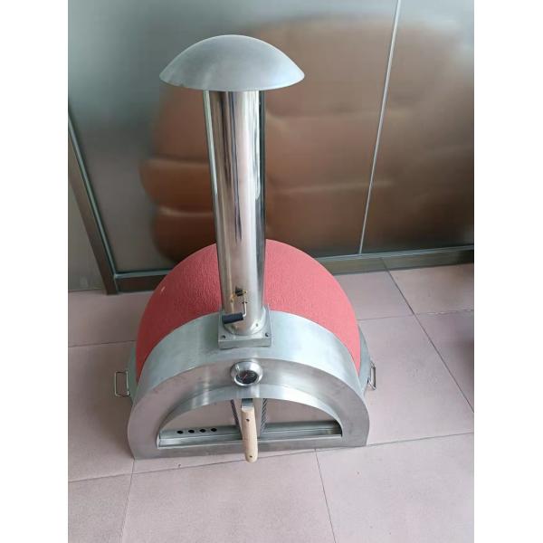 Quality 4 Wheels Ceramic Pizza Oven 900mm Width Outdoor Ceramic Oven for sale