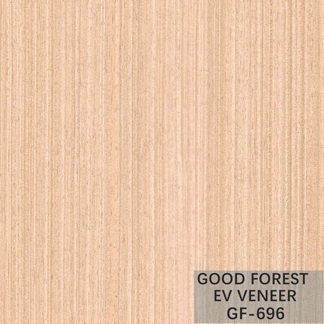 Quality Artificial Wood Veneer Pearl Oak With Vertical Grain And White Color Popular for sale