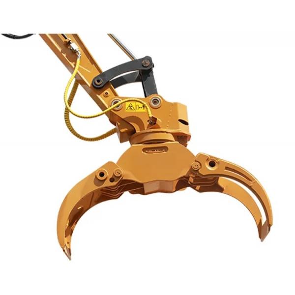 Quality Rotating Wood Hydraulic Log Grapple , Excavator Timber Grab For Cat306 Sh60 for sale
