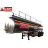 China Oil Transport 5000 Gallon Fuel Tank Trailer , 3 Axles Fuel Transfer Tank Trailer 13T Axle Bearing factory