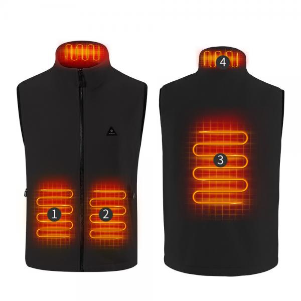 Quality Unisex Outdoor Heated Vest With Battery Pack Usb Electric Heated Padded Gilet for sale