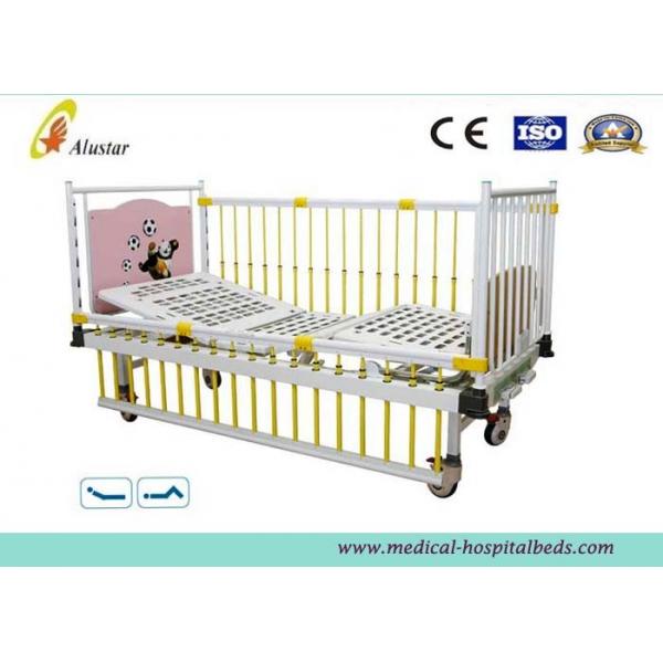 Quality Linak Stainless Steel Hospital Baby Beds , Baby Nursing Bed With Bumper Dinning-table (ALS-BB008) for sale