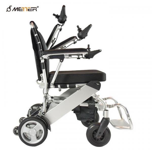 Quality Ultra Light Folding Electric Wheelchair 6km/h With Brushless Controller for sale