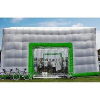China Outdoor Inflatable Event Tents with LED Light White Inflatable Wedding Tent Party Cube Inflatable Medical Tent factory
