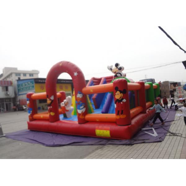 Quality Mickey Inflatable Park Waterproof , Wonderful Inflatable Water Park For Public for sale