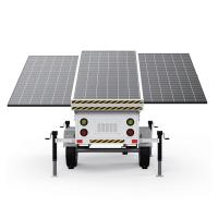 China Emergency Charging Mobile Solar Generator Solar Power Trailer With 6*550W Solar Panels factory