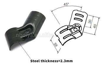Quality Black Color Pipe Joint System / Steel Tube Connectors For 28mm Pipe CE for sale