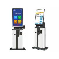 China 23.8inch 32inch Self Ordering Kiosk Bill Acceptor Payment Kiosk With Printer factory