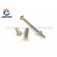 China DIN608 A270 / 304 Stainaless Steel Flat Head Carriage Bolt with square neck factory