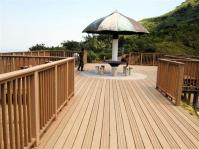 China Outdoor Waterproof WPC Composite Decking Floorings Recycled for Park / Garden factory