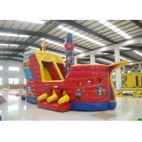 China Outdoor Game Colourful Inflatable Pirate Ship Bouncer House Waterproof 8 X 4 X 5m factory