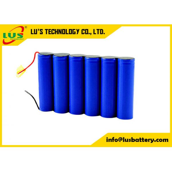 Quality Rechargeable Lithium Ion Battery Pack 7.4V 6600mAh Li-Ion Battery Make With ICR18650 CELL for sale