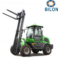 Quality Off Road Diesel Forklift Truck 3 Ton Rated Loading Capacity With Four Wheel for sale