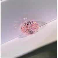 Quality Oval Brilliant Cut Lab Created Pink Diamonds 10 Mohs Pink Loose Diamond for sale