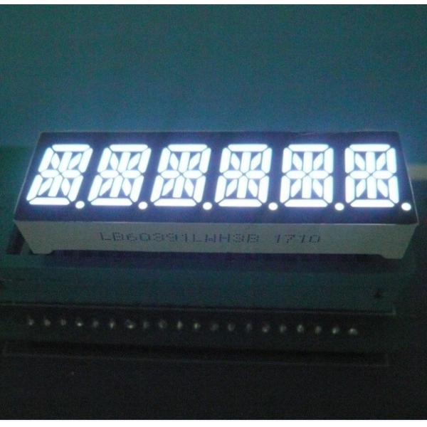 Quality Six Digit 14 Segment LED Display 80-100mcd/ Dice Luminous Intensity Easy for sale