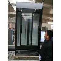 China Upright Auto Closing Beverage Glass Door Refrigerator Sliding Glass Door Merchandiser Fridge factory