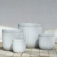 China Water Resistant Light Grey 21cmx222cm Fiber Clay Pots for sale
