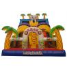 China Zoo Park Kids Inflatable Dry Slide With Protection Cover Bouncer Combo Slide factory