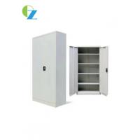 China 2 Door Steel Office Cupboard Design With 4 Shelves Cabinet Metal Cupboard Style factory