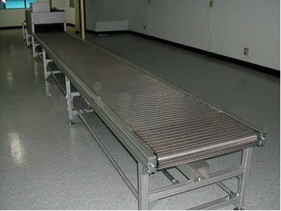 Quality Transfer Plate Link Belt Metal Conveyor Belts Argon Welding High Hardness for sale