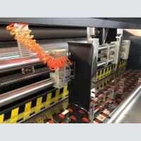 China High Speed Corrugated Box Printing Machine With Folding Gluing Line factory