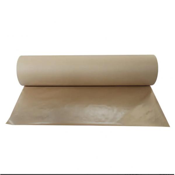 Quality Mix Wood Pulp PE Coated Kraft Paper Unpeelable Single Side Coating for sale