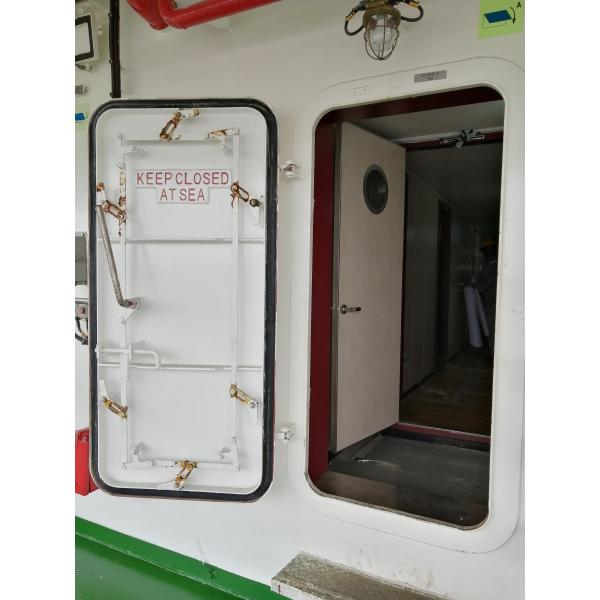 Quality Single Lever Quick Action Hinged Steel Weathertight Door Marine Outfitting for sale
