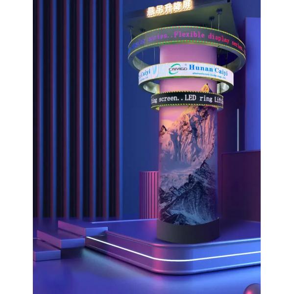 Quality Indoor Flexible Moving LED Screen Video Wall Customization Lifting Bendable Led for sale